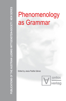 Hardcover Phenomenology as Grammar Book