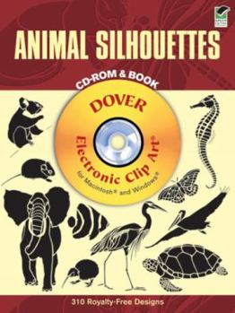 Paperback Animal Silhouettes [With CDROM] Book