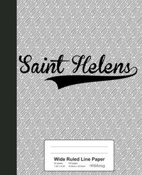 Paperback Wide Ruled Line Paper: SAINT HELENS Notebook Book