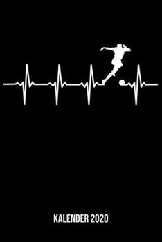 Kalender 2020: Terminplaner A5 - Fußball Herzschlag Heartbeat Wochenkalender & Monatsplaner 2020 - Geschenk für Fußballspieler (German Edition)