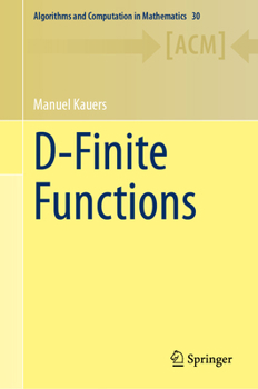 Hardcover D-Finite Functions Book