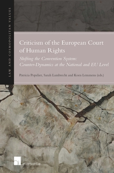 Criticism of the European Court of Human Rights: Shifting the Convention System: Counter-Dynamics at the National and EU Level - Book  of the Law & Cosmopolitan Values