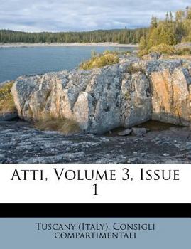 Paperback Atti, Volume 3, Issue 1 [Italian] Book