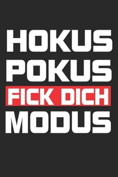 Hokus Pokus Fick Dich Modus: Notizbuch/Tagebuch/Organizer/120 Karierte Seiten/ 6x9 Zoll
