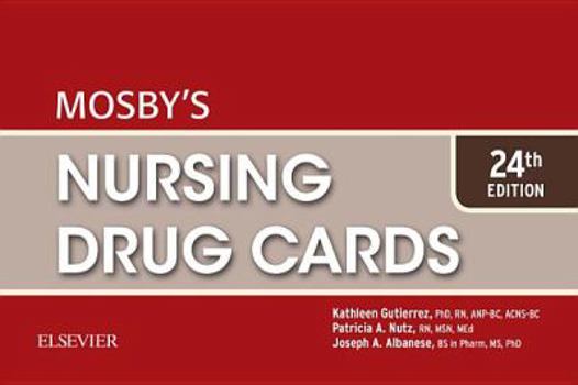 Hardcover Mosby's Nursing Drug Cards Book