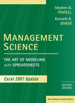 Hardcover Management Science: The Art of Modeling with Spreadsheets, Excel 2007 Update [With CDROM] Book