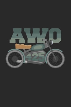 AWO: 6x9 Motorbikes | lined | ruled paper | notebook | notes