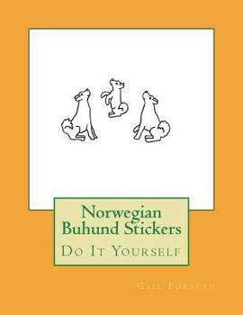 Paperback Norwegian Buhund Stickers: Do It Yourself Book