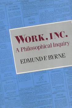 Hardcover Work Inc.: A Philosophical Inquiry Book