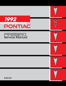Perfect Paperback 1992 Pontiac Firebird Service Manual By Detroit Iron Book
