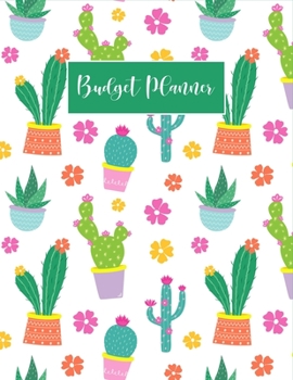 Paperback Budget Planner: Cute Cactus Personal Finance and Bill Tracker for College Students, Non-Dated Monthly Planner, Debt Repayment Plan, La Book