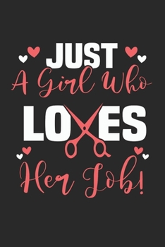Paperback Just A Girl Who Lves Her Job: Kariertes A5 Notizbuch oder Heft f?r Sch?ler, Studenten und Erwachsene Book