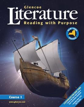 Hardcover Glencoe Literature: Reading with Purpose, Course One, New York Student Edition Book