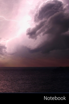 Paperback Notebook: ランドスケープ、 海、 嵐、 光線 Book