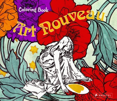 Paperback Coloring Book Art Nouveau Book