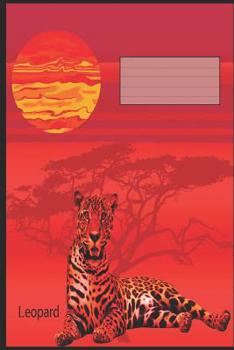 Paperback Leopard: A5 Liniertes Schreibheft Für Schüler Und Lehrer [German] Book