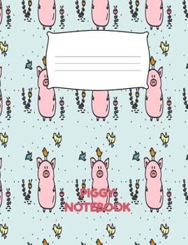 Paperback Piggy Notebook: Cute Pig Composition Book 7.44" x 9.69" 100 Pages Sheet Music Paper Book