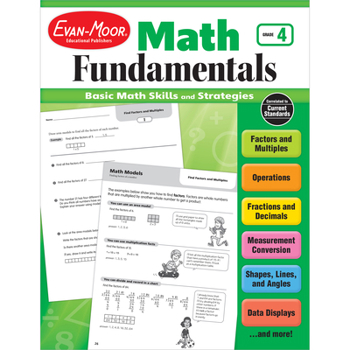 Paperback Math Fundamentals, Grade 4 Book
