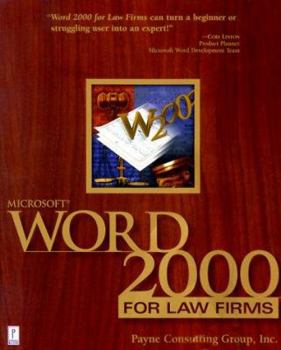 Paperback Word 2000 for Law Firms Book