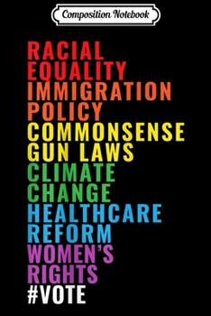 Composition Notebook: Vote 2020 Democrat Progressive Women Election  Journal/Notebook Blank Lined Ruled 6x9 100 Pages