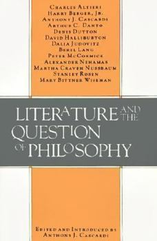 Paperback Literature and the Question of Philosophy Book