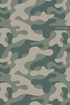 Notes: Camouflage / Medium Size Notebook with Lined Interior, Page Number and Daily Entry Ideal for Organization, Taking Notes, Journal, Diary, Daily Planner