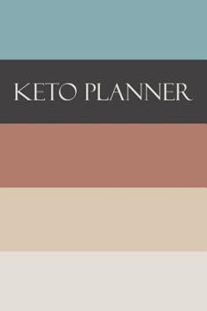 Paperback Keto Planner: Ketogenic Diet Tracker and Notebook: Neutral Stripe Design Book