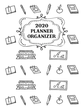 2020 Weekly Monthly Planner Doodle: January to December Calendar