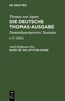 Hardcover Die Letzten Dinge: Supplement, 87-99 [German] Book