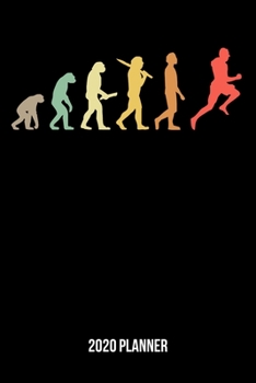 2020 Planner: Retro Running Evolution Weekly & Monthly Planner 2020 - 52 Week Calendar 6 x 9 Organizer - Gift For Runners & Joggers