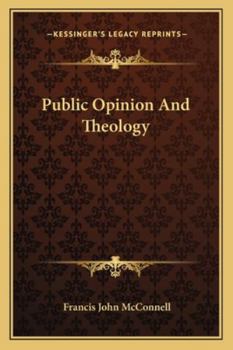 Paperback Public Opinion And Theology Book