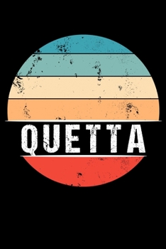 Paperback Quetta: 100 Pages 6 'x 9' - Travel Journal or Notebook Book