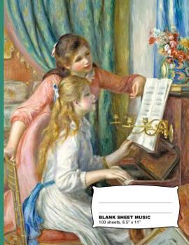 Paperback Auguste Renoir Two Young Girls at the Piano Blank Sheet Music Notebook Book