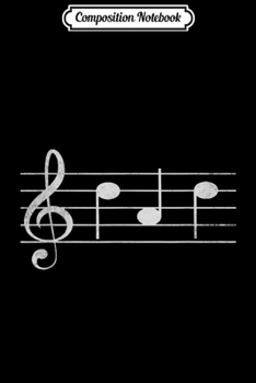 Composition Notebook: Mens Dad music note - Funny Music Note Father's Gift Journal/Notebook Blank Lined Ruled 6x9 100 Pages