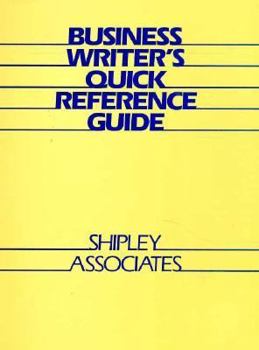 Paperback Business Writer's Quick Reference Guide Book