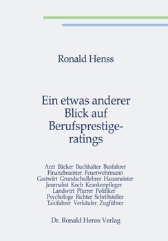 Paperback Ein etwas anderer Blick auf Berufsprestigeratings [German] Book