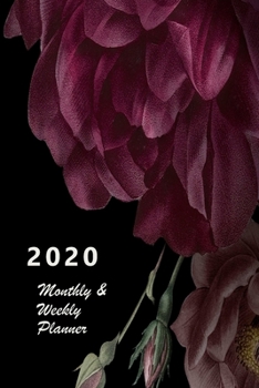 Paperback 2020 Monthly & Weekly Planner: Hourly appointment planner. 7 full daily columns. Schedule, arrange, plan events. Monday start week. 9.0" x 6.0". Port Book