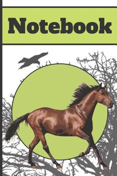 Notebook: Beautiful Horse Novelty Gift - Lined Notebook, 130 pages, 6 x 9
