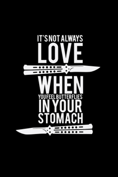 Butterflies Love: 6x9 Throwing knifes | blank with numbers paper | notebook | notes