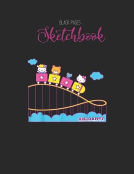 Black Paper SketchBook: Han Swolo Gym Weightlifting Funny Designed BLACK PAPER Sketch Book for Drawing Sketching and Writing With Black Pages | Gel ... Workout Marble Size Kawaii Kitty 8.5inx11in