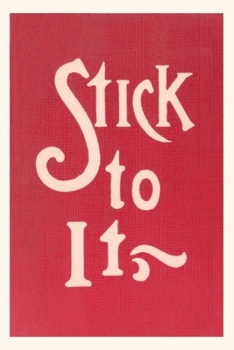 Paperback Vintage Journal Stick to It Book