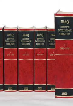 Hardcover Iraq Defence Intelligence 1920-1973 6 Volume Hardback Set Including Boxed Maps Book