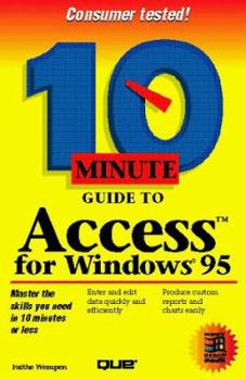 Paperback 10 Minute Guide to Access for Windows 95 Book