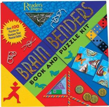 Hardcover Brain Benders: Book and Puzzle Kit [With Puzzle Book and Triangle to Square, Scrambled Square Puzzles and Sliding Coin, Wire Tangle, D Book