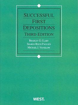 Paperback Successful First Depositions (Coursebook) Book
