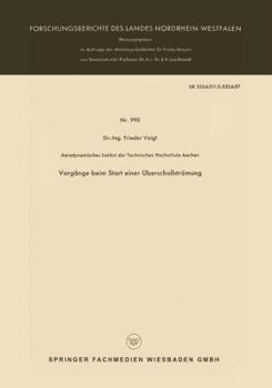 Vorgange Beim Start Einer Uberschallstromung