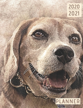 2020-2021 Planner: 2-Year Monthly Planner: 24-Month Planner & Calendar January 2020 to December 2021 8"x11" Size Planner With Phone Book And Password Log (Cute Dog Cover) (Dog Planner)