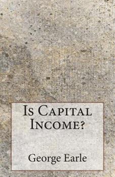 Paperback Is Capital Income? Book