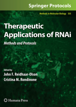 Paperback Therapeutic Applications of Rnai: Methods and Protocols Book