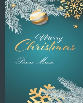 Blank Sheet Piano Music Notebook: 8x 10’’ Music Manuscript Paper, 100 pages of Wide Music Notebook Blue cover| Perfect for practicing note writing| Christmas gift